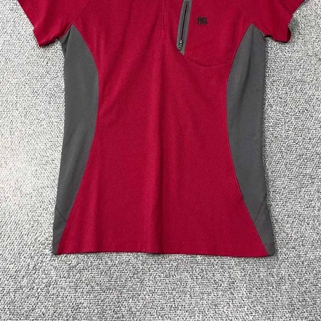 코오롱 레드 여성 등산 기능성 반집업 반팔티 85 상품이미지4