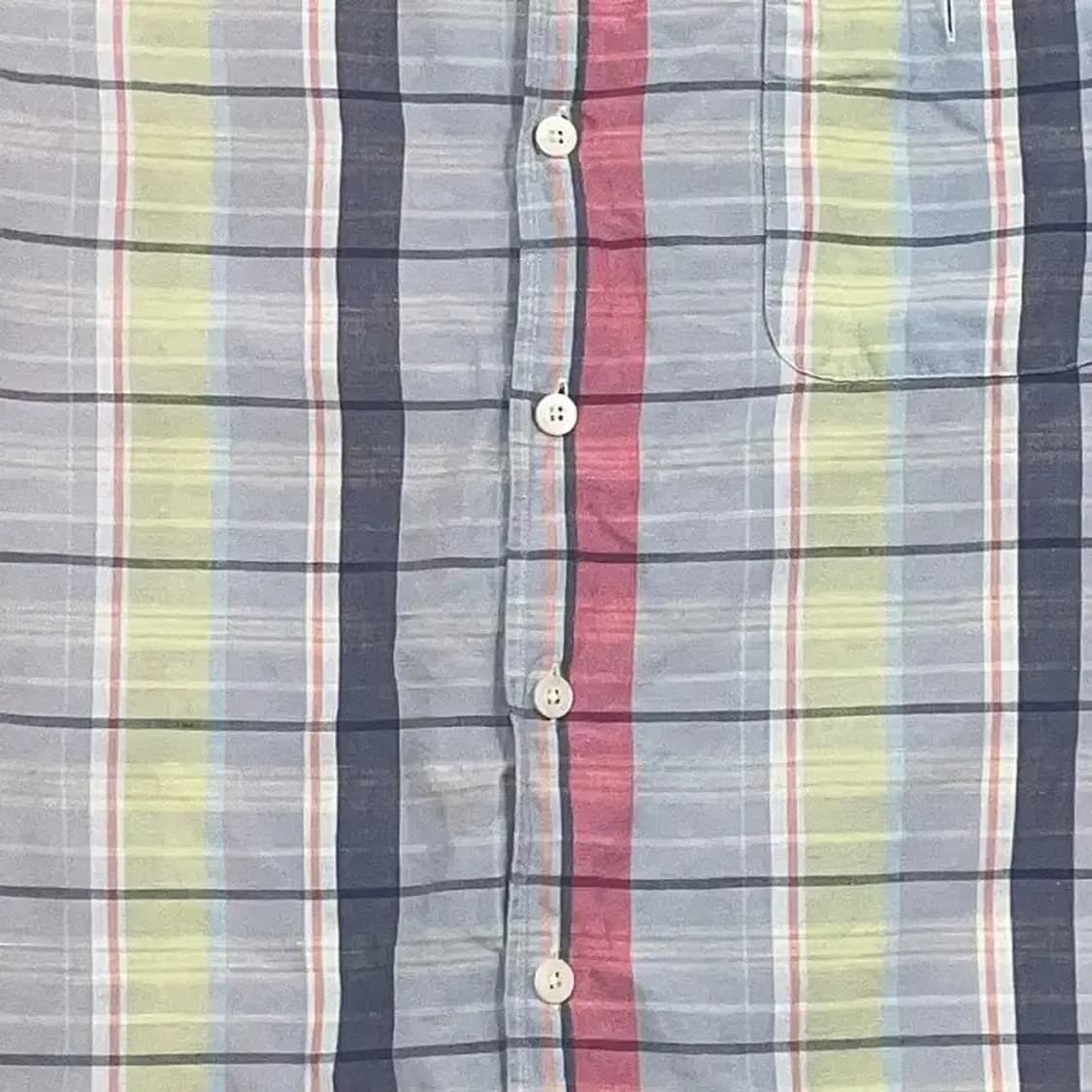 폴로 랄프로렌 체크 라이트 블루 셔츠 L 상품이미지4