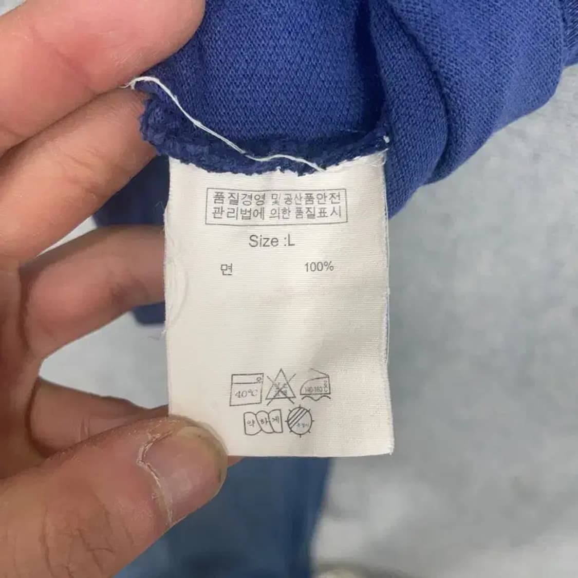 브룩스브라더스 남성 캐주얼 슬림핏 네이비 카라티 L 상품이미지9