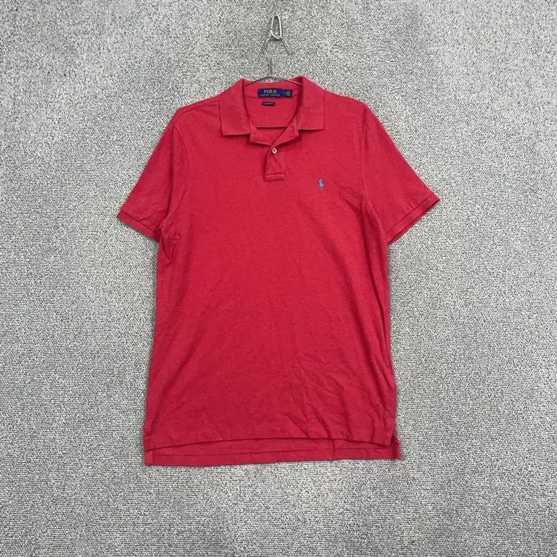 폴로 랄프로렌 클래식핏 레드 카라티 M 상품이미지1