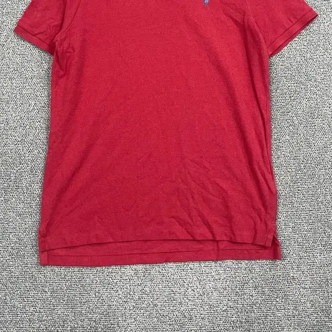 폴로 랄프로렌 클래식핏 레드 카라티 M 상품이미지4