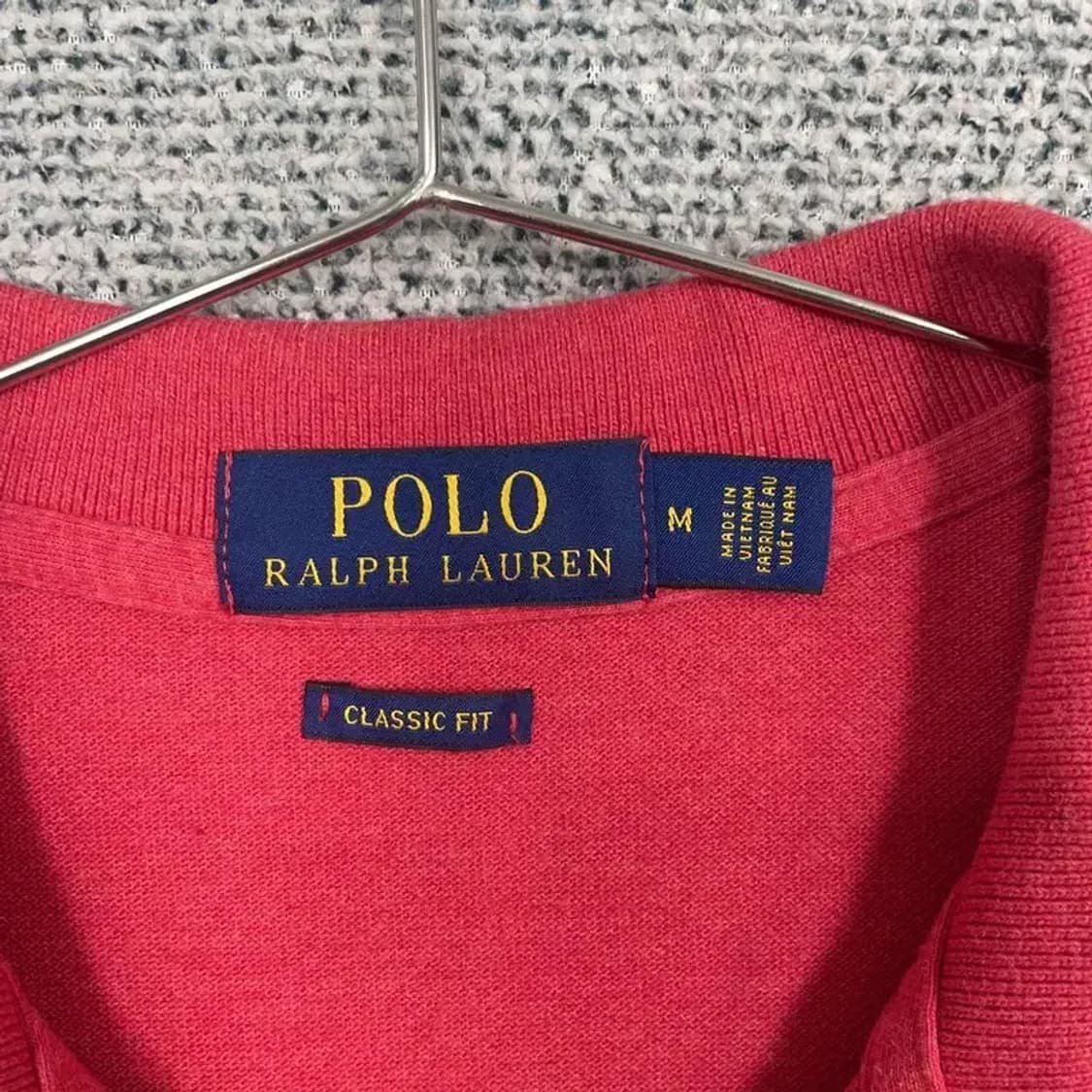 폴로 랄프로렌 클래식핏 레드 카라티 M 상품이미지7
