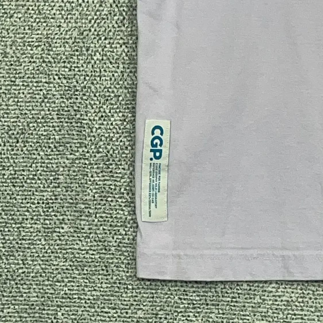 코드그라피 로고 자수 라이트 퍼플 반팔 티 S 상품이미지8