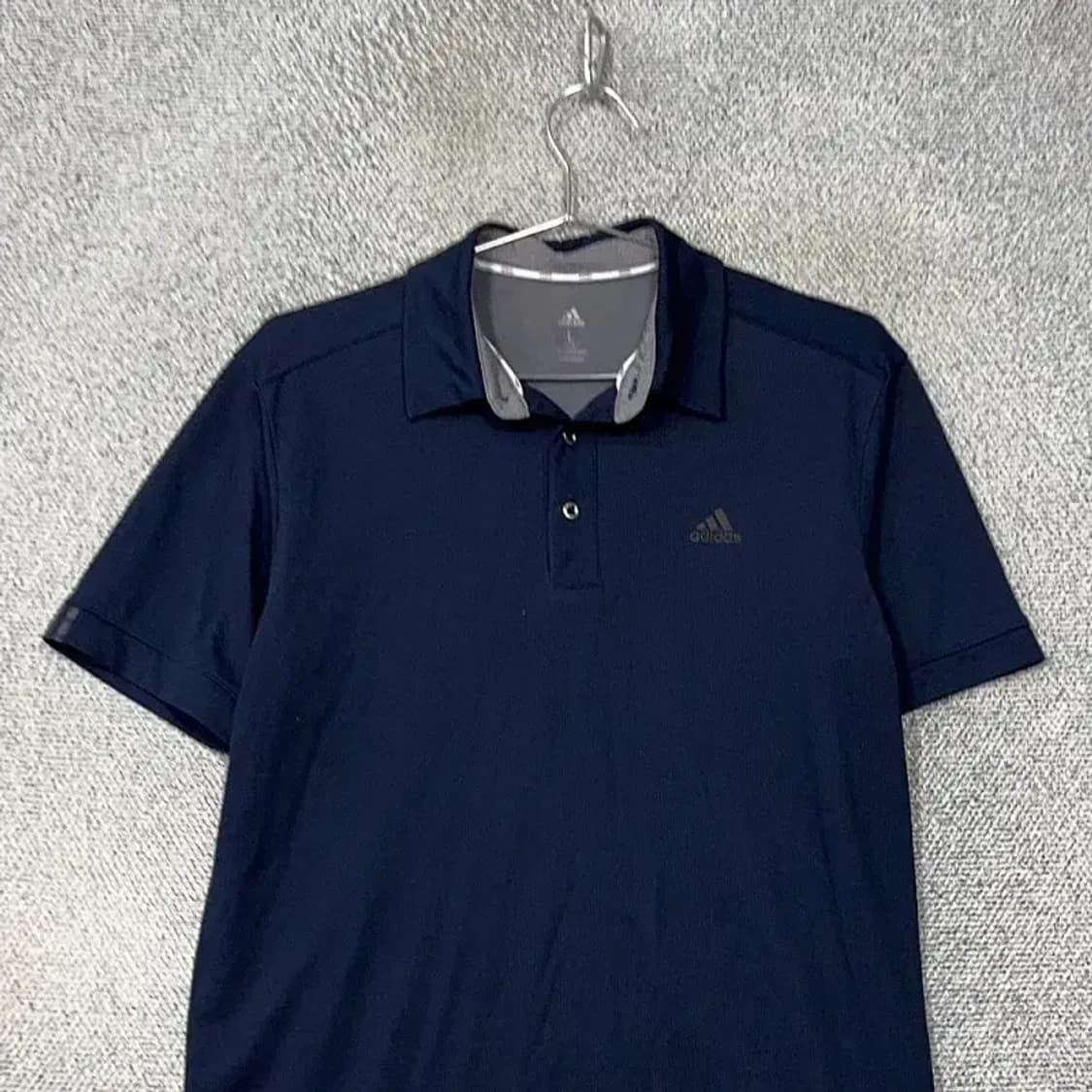 아디다스 네이비 로고 남성 기능성 카라티 L 상품이미지3