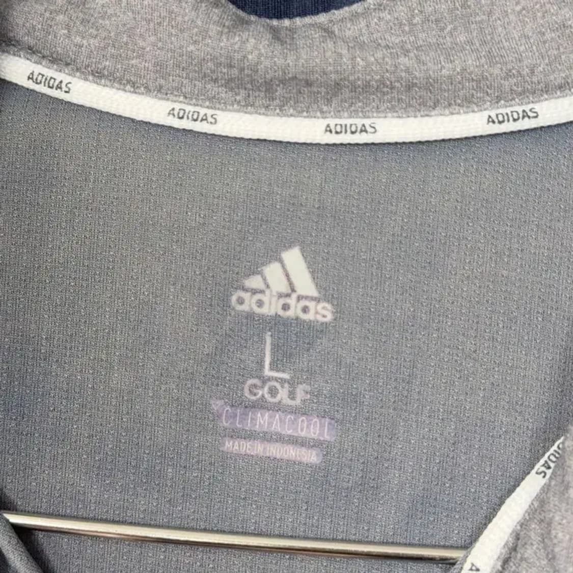 아디다스 네이비 로고 남성 기능성 카라티 L 상품이미지5