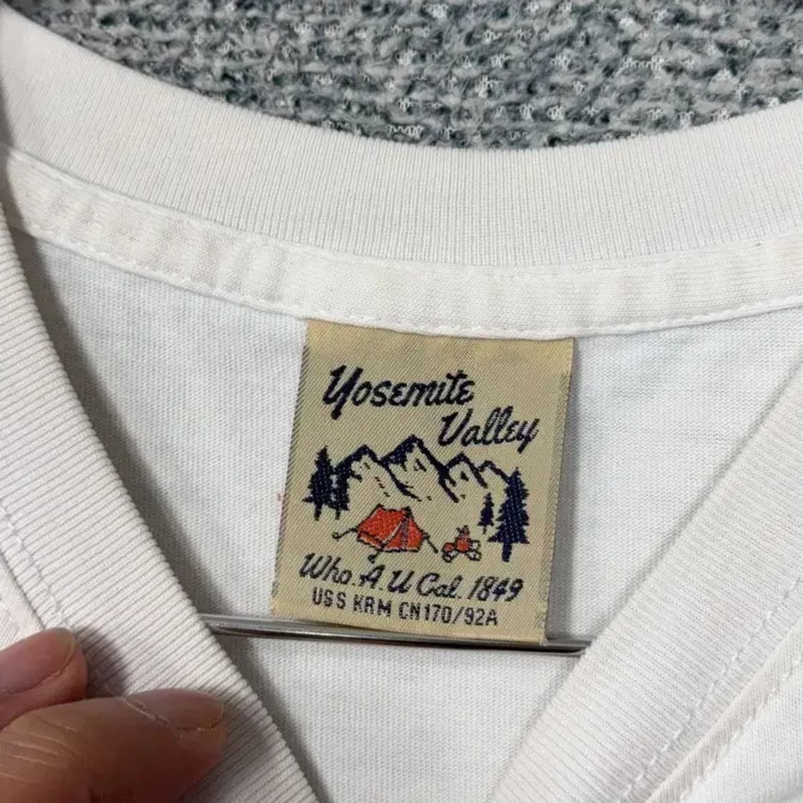 후아유 요세미티 프린팅 캐주얼 반팔티 M 상품이미지3