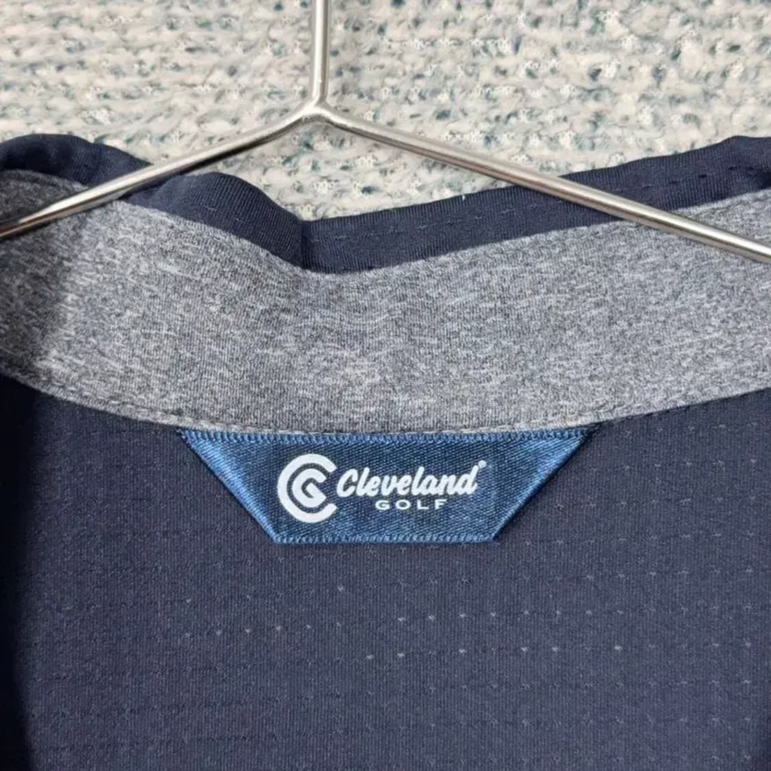 클리블랜드 골프 네이비 로고 기능성 남성 반팔 카라티 L(105) 상품이미지5