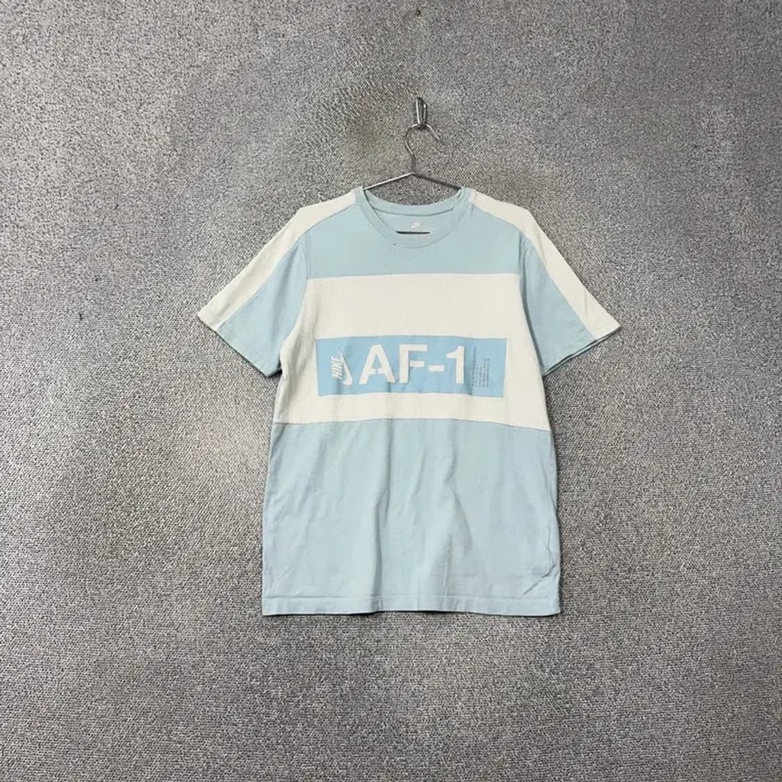 나이키 AF-1 프린팅 라이트 블루 반팔 티 M 상품이미지1