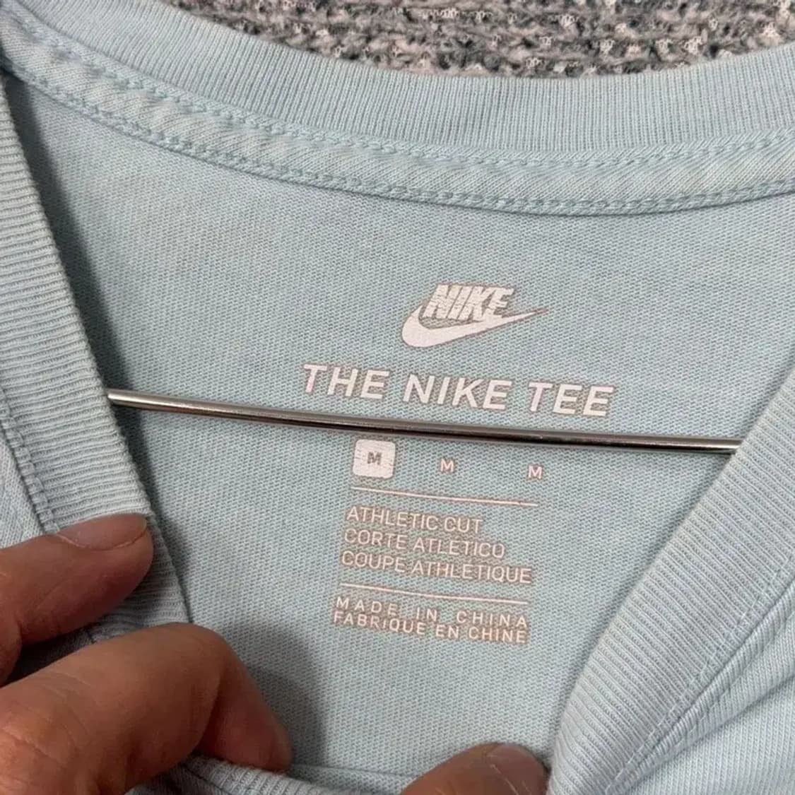 나이키 AF-1 프린팅 라이트 블루 반팔 티 M 상품이미지3