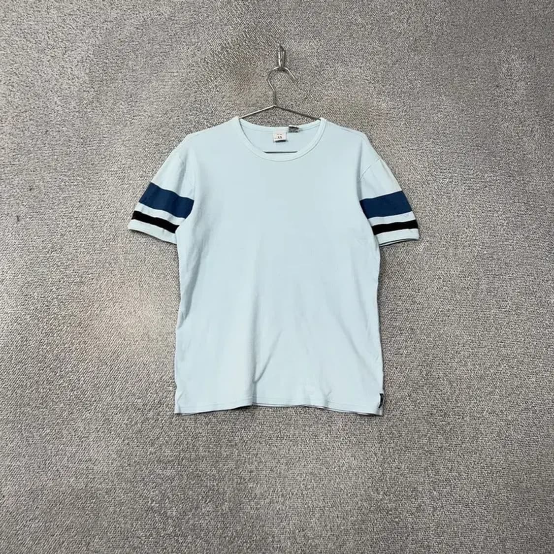 알마니 익스체인지 골지 라이트 블루 반팔 티 M 상품이미지1