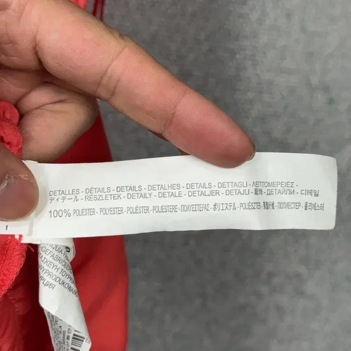 자라 여성 폴리에스터 레드 민소매 티 XS 상품이미지6