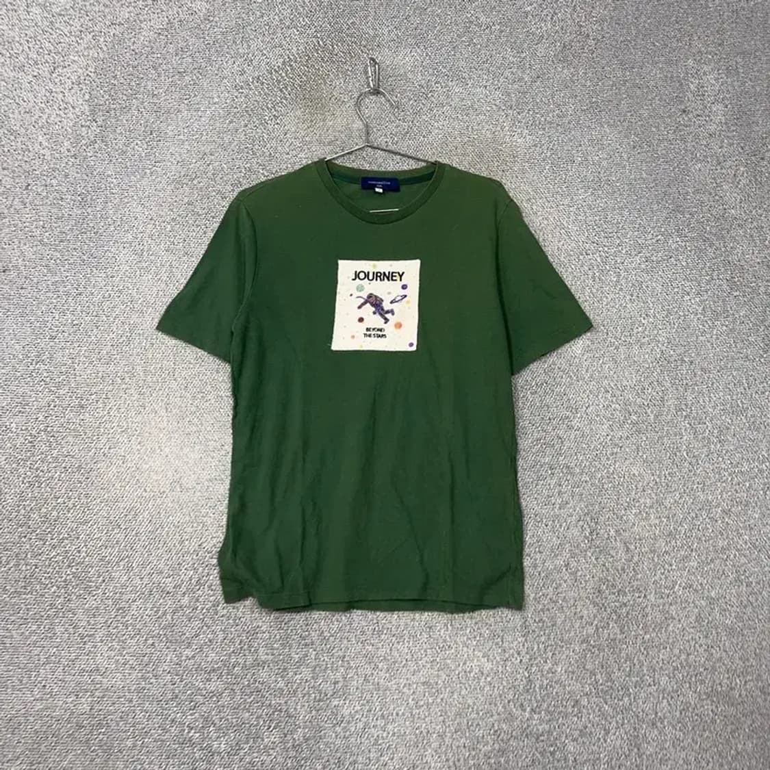 커스텀멜로우 캐주얼 프린팅 프린팅 그린 반팔 티 S 상품이미지1