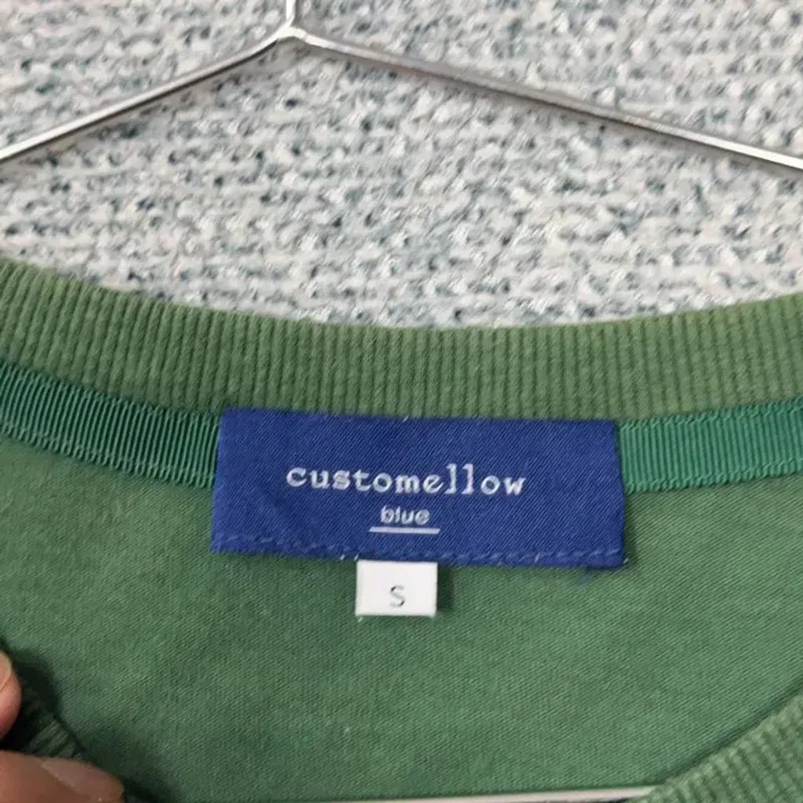 커스텀멜로우 캐주얼 프린팅 프린팅 그린 반팔 티 S 상품이미지3