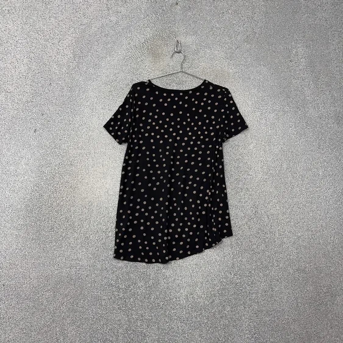 자라 도트 패턴 블랙 반팔티 M 상품이미지2