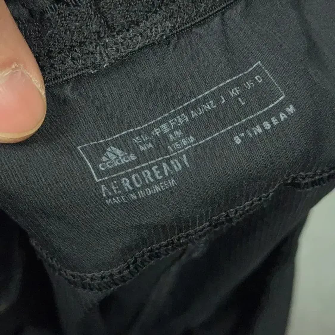아디다스 기능성 블랙 반바지 L 상품이미지4