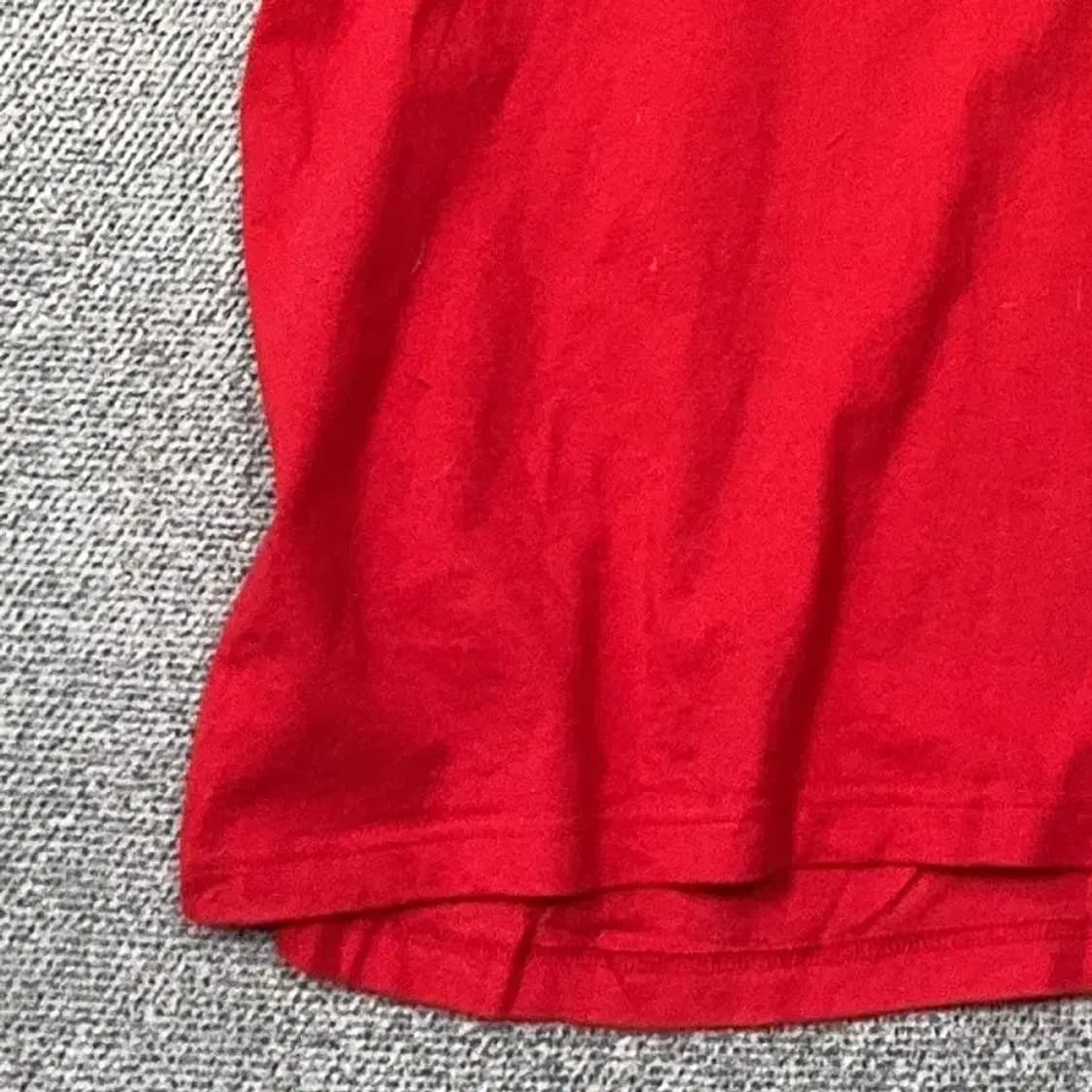 휠라 빅로고 프린팅 레드 반팔 티 4XL 상품이미지3