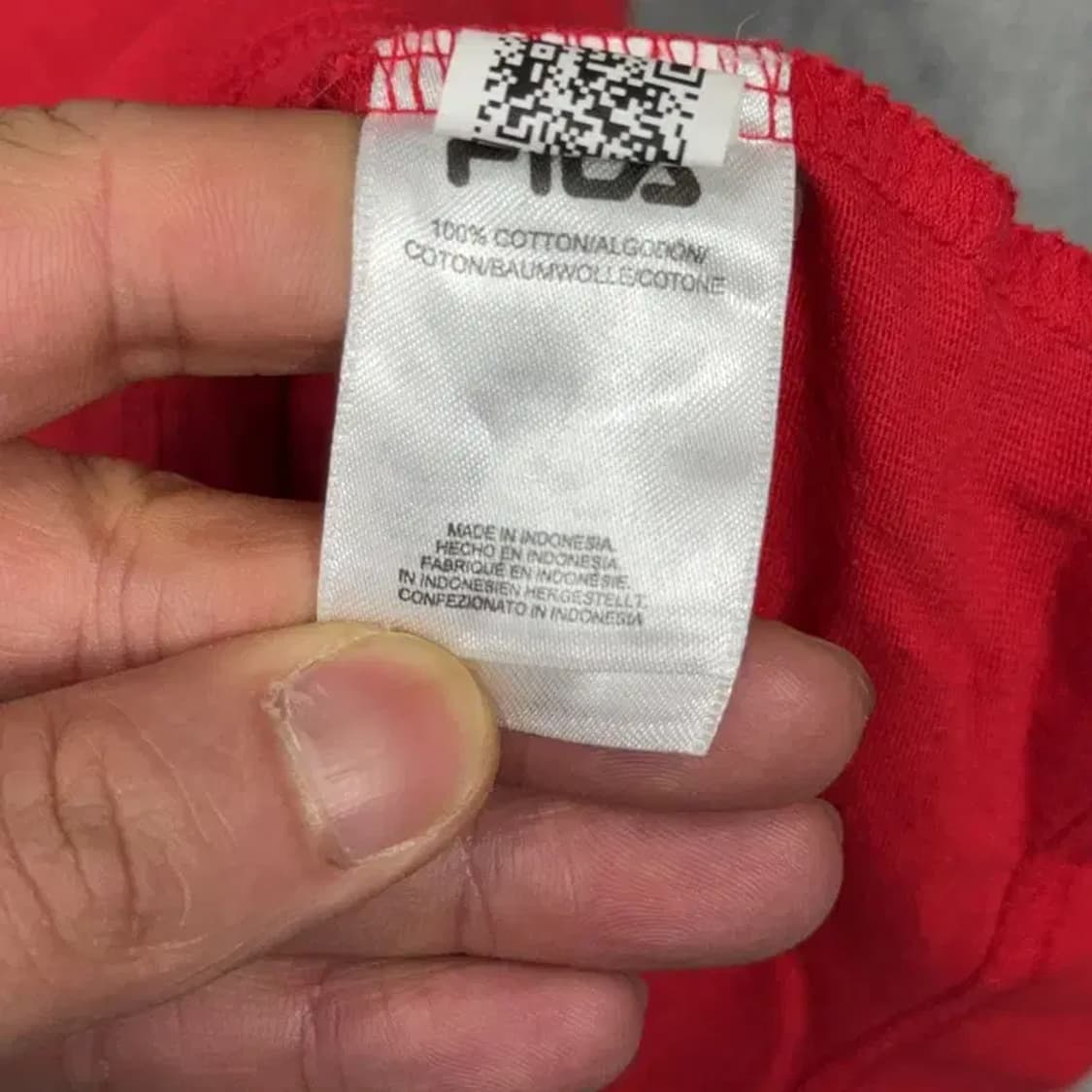 휠라 빅로고 프린팅 레드 반팔 티 4XL 상품이미지5