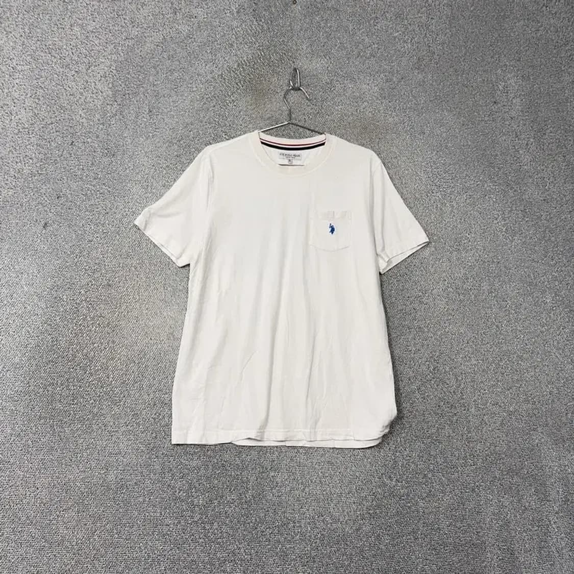 폴로아쎈 화이트 로고 반팔 티 XL 상품이미지1