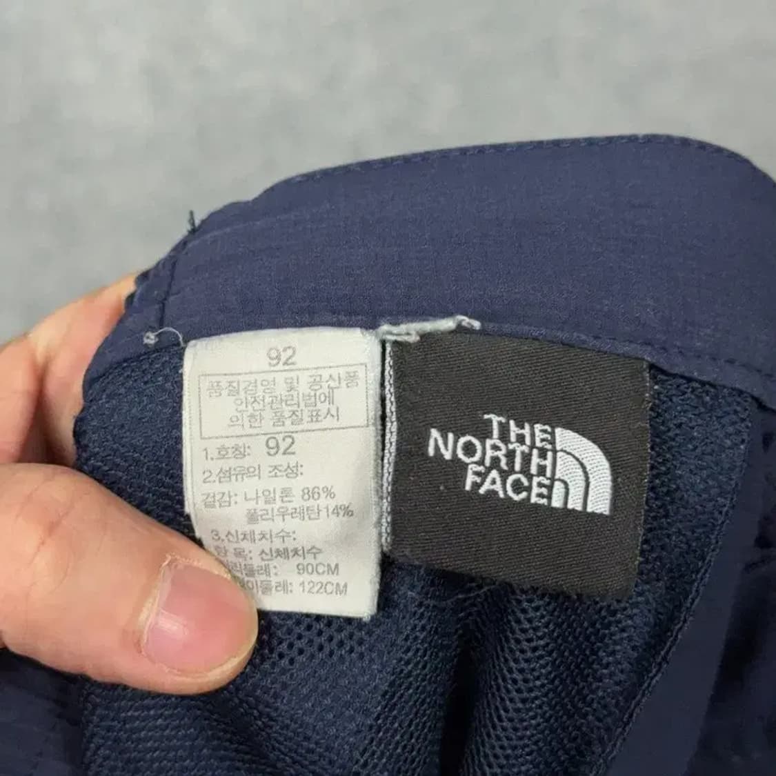 노스페이스 네이비 로고 등산 기능성 반바지 92 상품이미지3