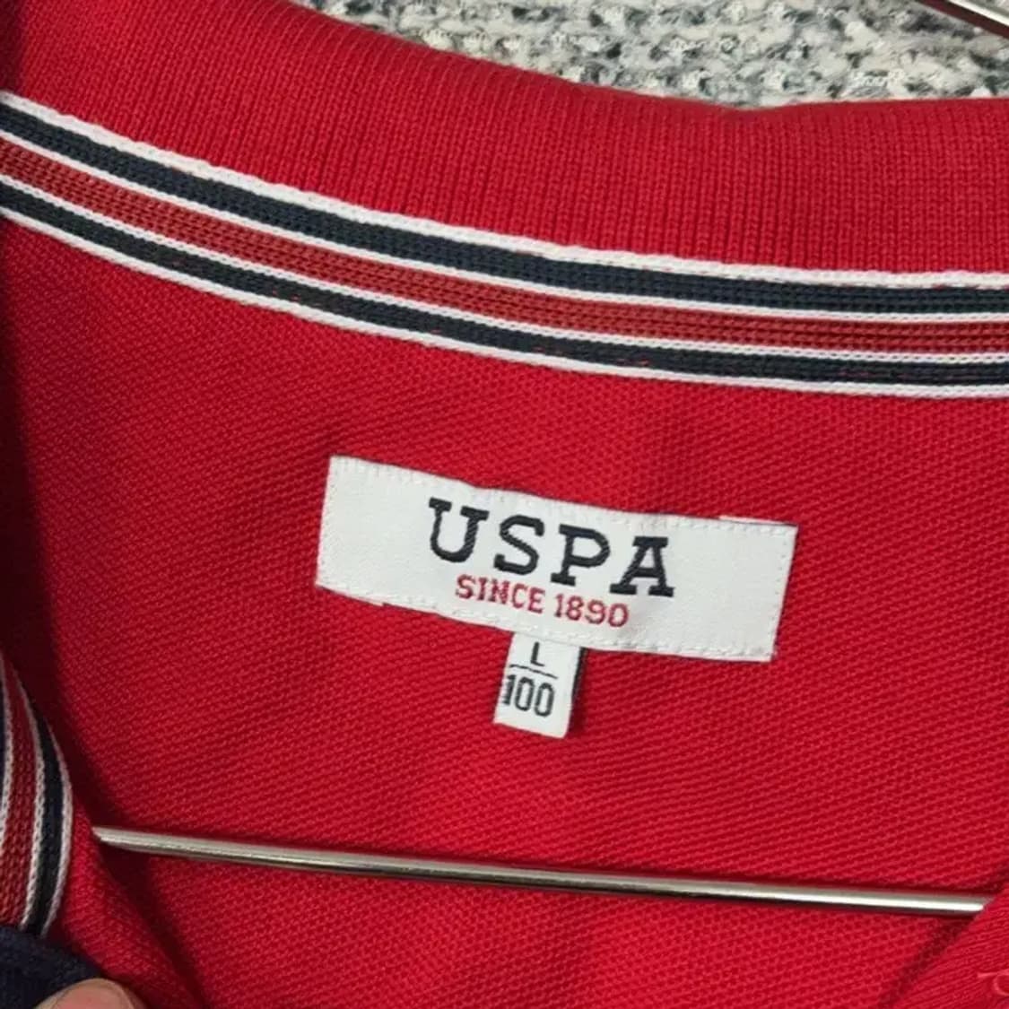 US 폴로 아쎈 로고 긴팔 카라티 L 상품이미지3