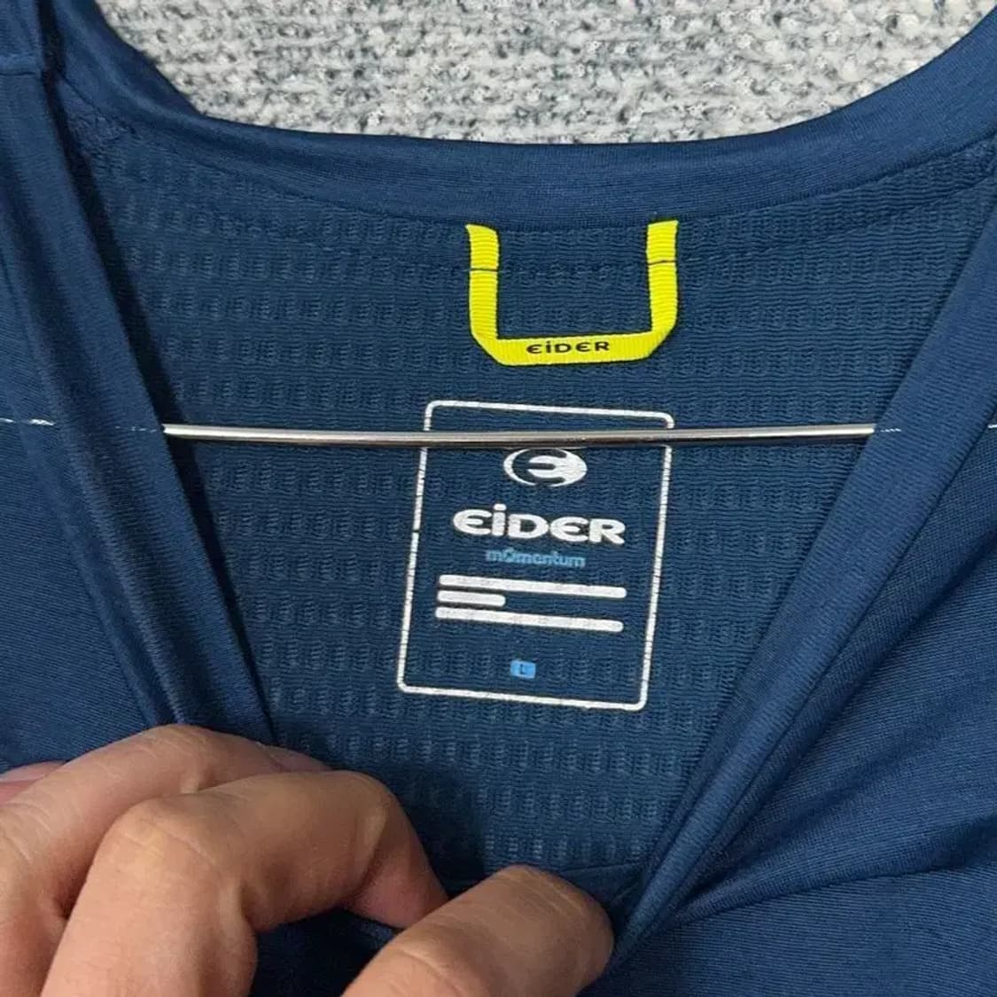 아이더 네이비 남성 기능성 반팔 티 L 상품이미지3