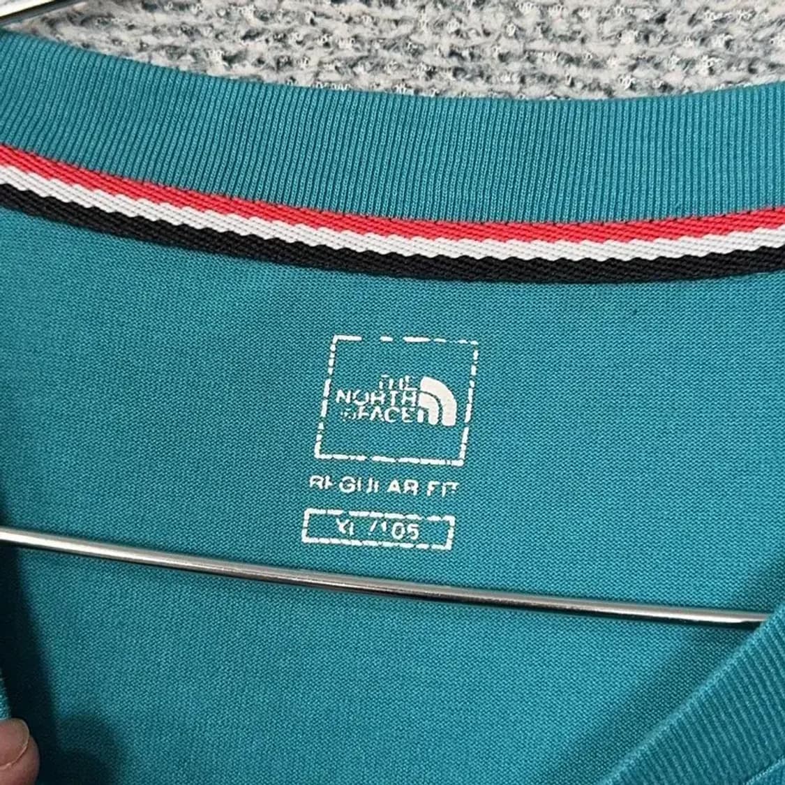 노스페이스 청록 기능성 반팔 티 XL/TG 상품이미지3