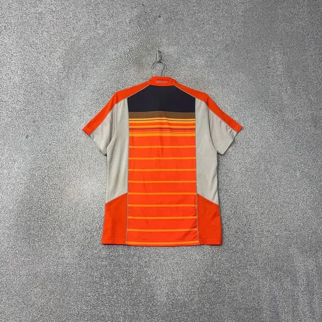 밀레 오렌지 로고 기능성 반집업 반팔티 M 상품이미지2