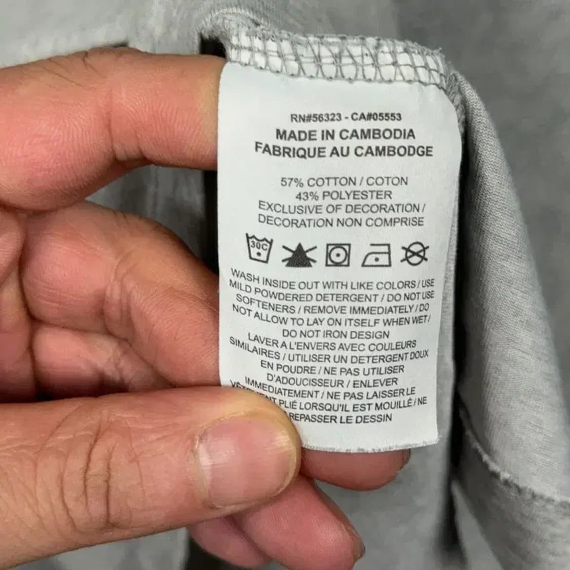 나이키 USA 올림픽 팀 프린팅 라이트 그레이 반팔 티 L 상품이미지4