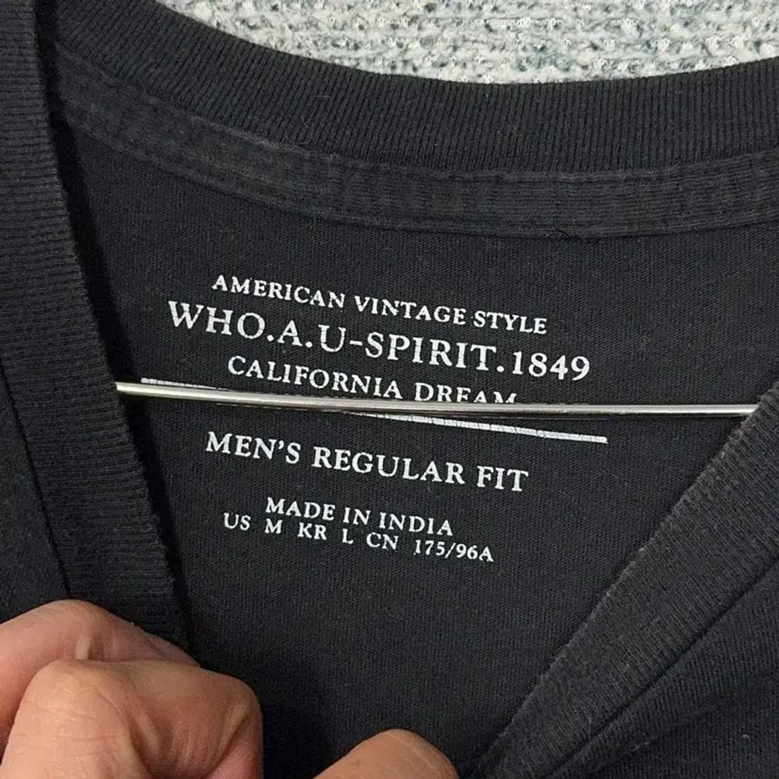 후아유 베어 프린팅 반팔티 M 상품이미지3