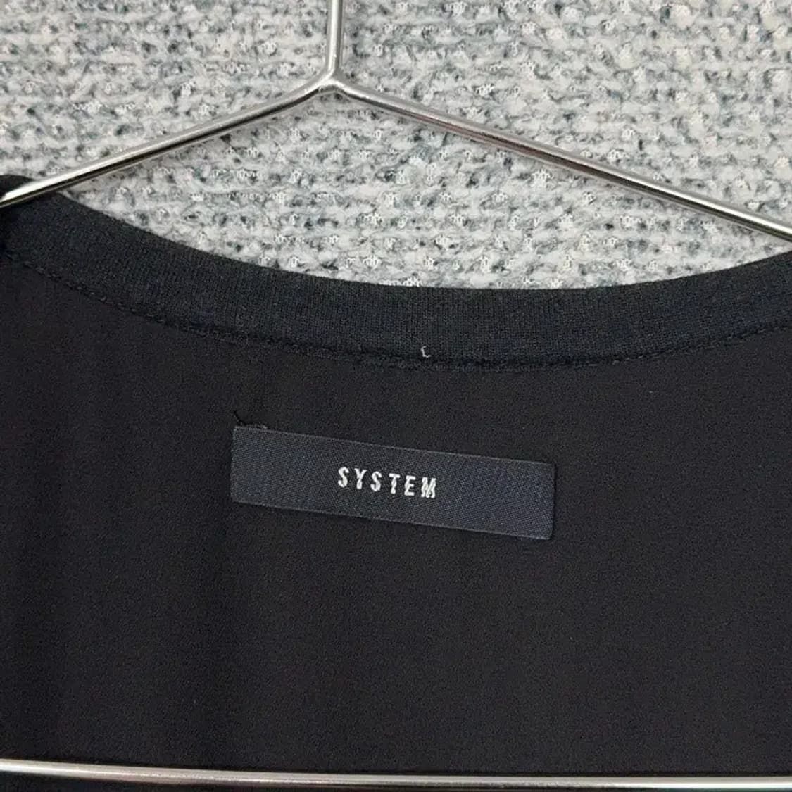 시스템 한섬 여성 블랙 빈티지 민소매 F 상품이미지5