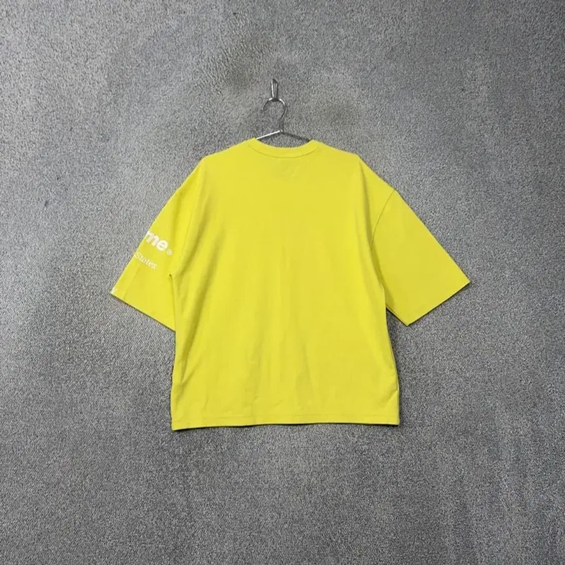 그루브라임 형광 로고 프린팅 박스핏 반팔티 M 상품이미지2