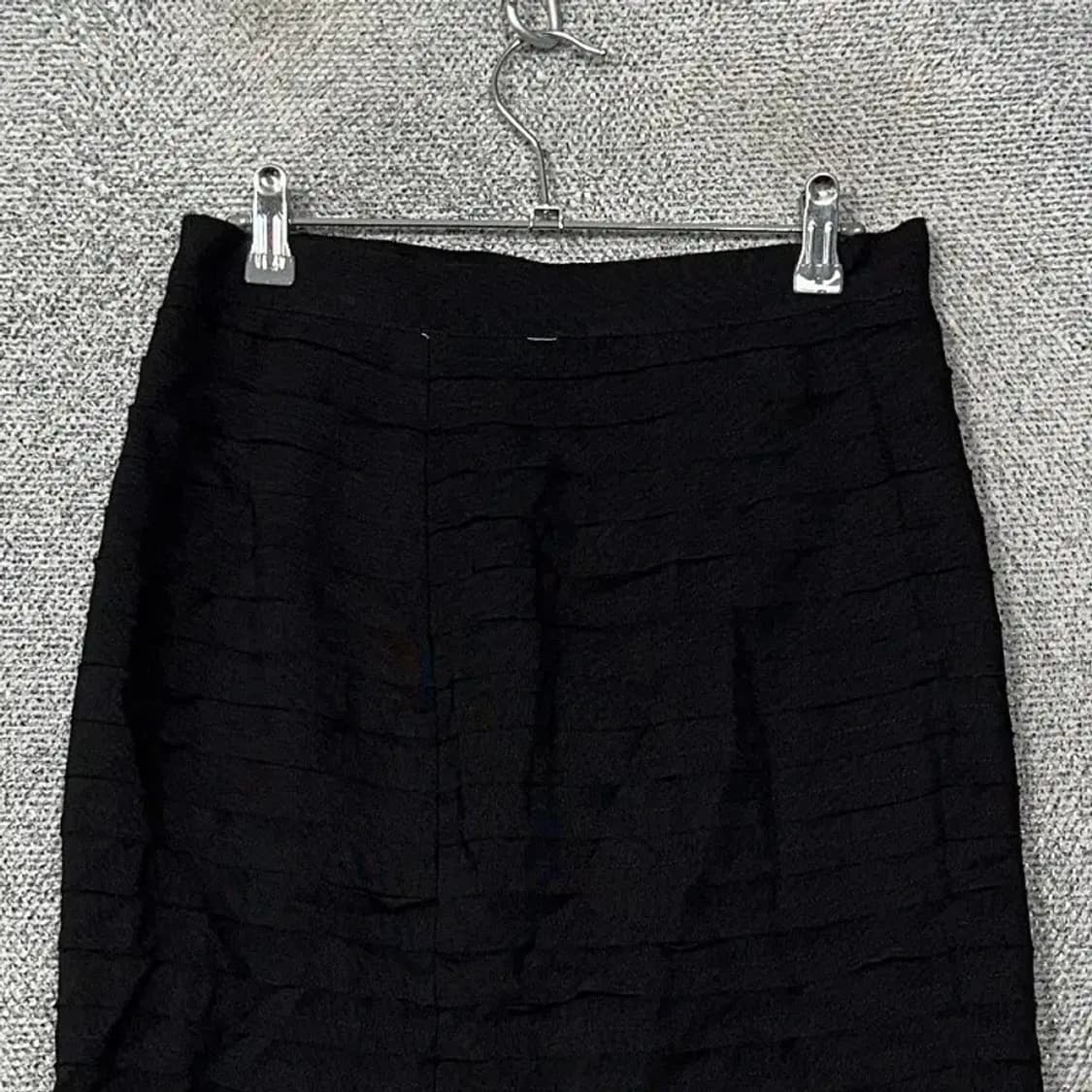 클럽모나코 블랙 클래식 실크 스커트 4 상품이미지3