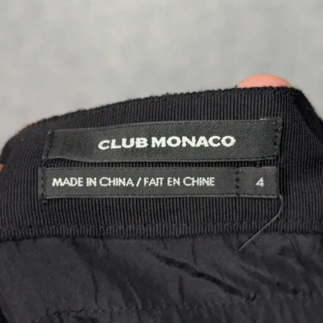 클럽모나코 블랙 클래식 실크 스커트 4 상품이미지5