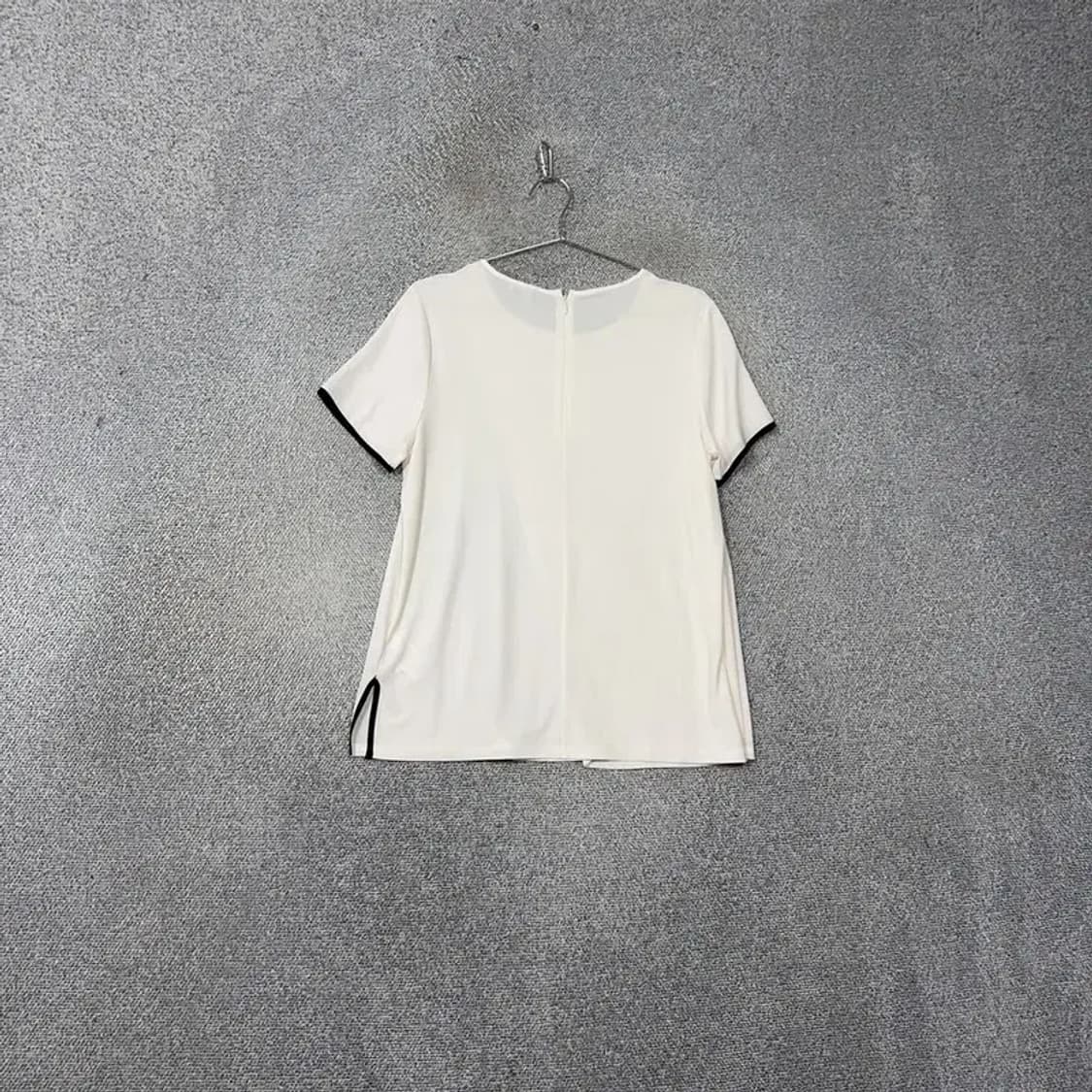 DKNY 크림 반팔 블라우스 S 상품이미지2