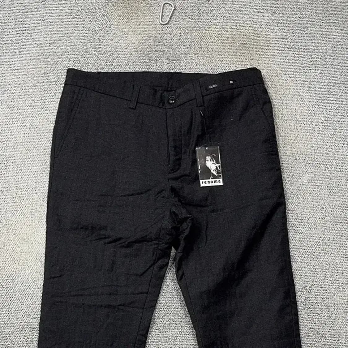 [새상품]레노마 블랙 슬랙스 90-106 상품이미지3