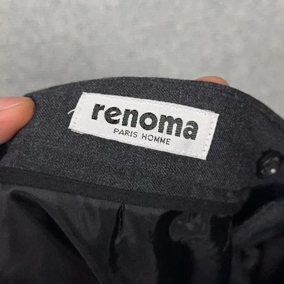 [새상품]레노마 블랙 슬랙스 90-106 상품이미지5