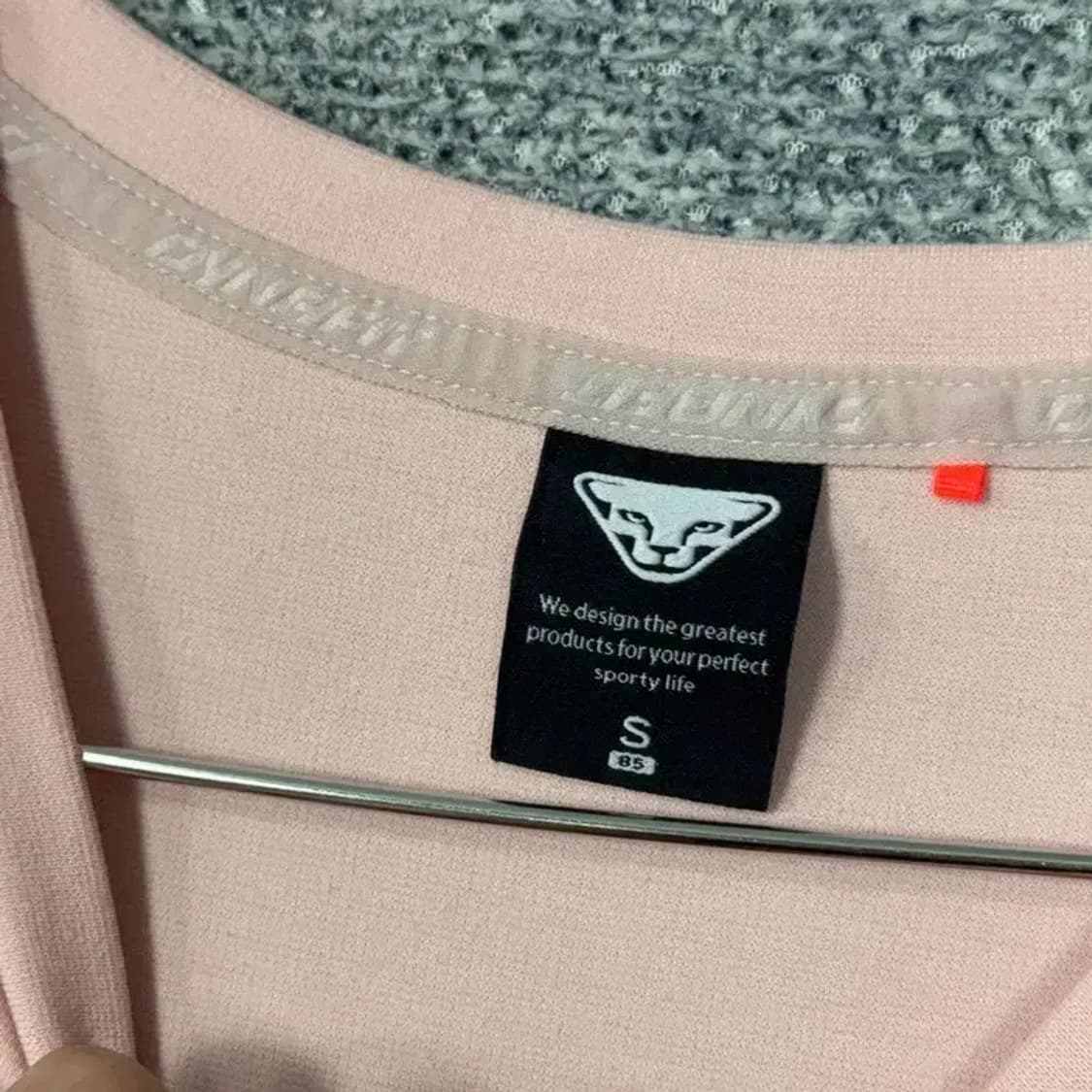 다이나핏 프린팅 라이트 핑크 반팔 티 S 상품이미지3