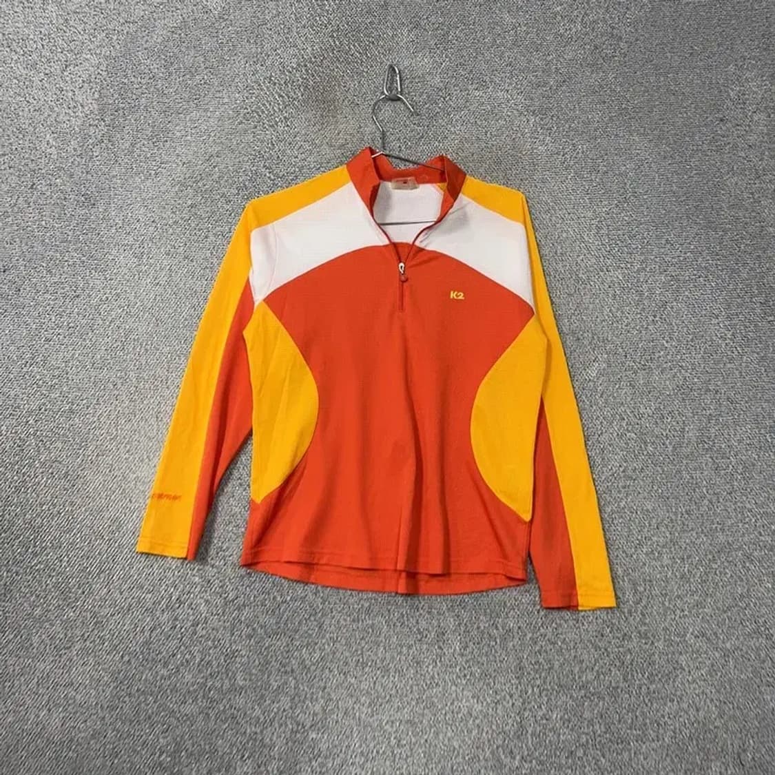 K2 멀티컬러 등산 기능성 반집업 긴팔티 100 상품이미지1