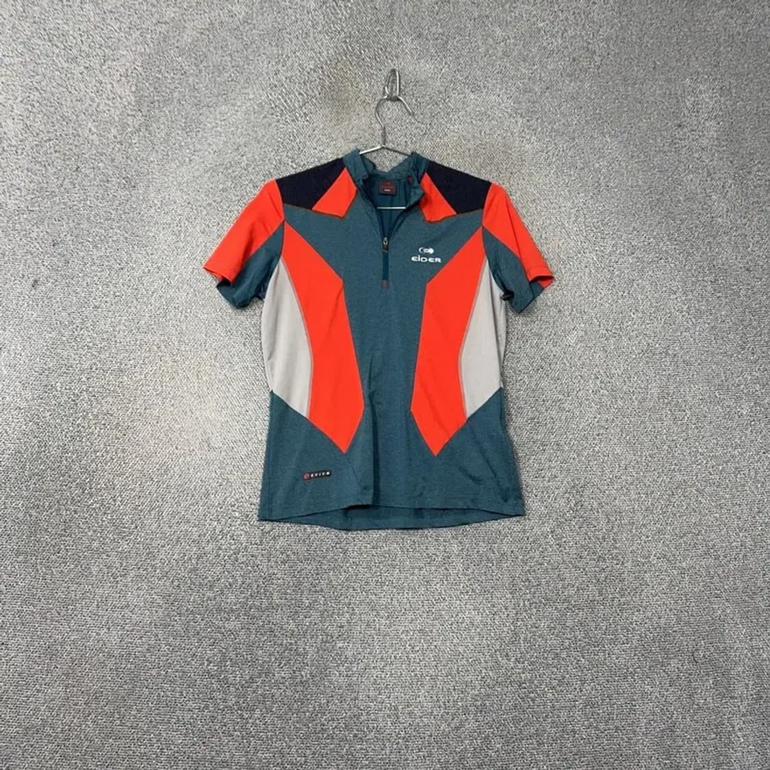 아이더 멀티컬러 로고 등산 기능성 반집업 반팔티 M 상품이미지1