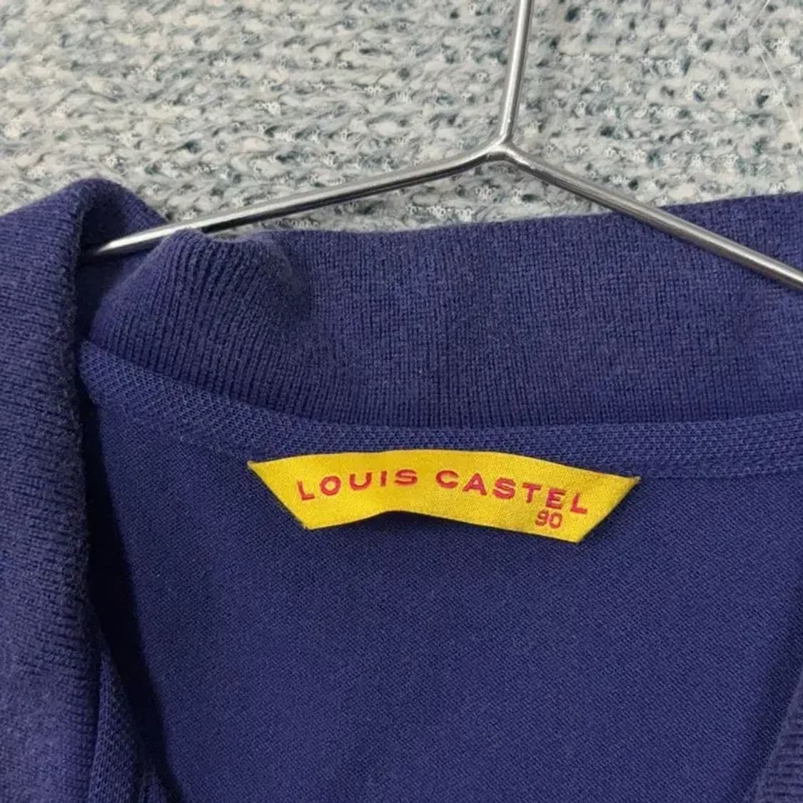 루이까스텔 네이비 로고 골프 반팔 카라티 90 상품이미지3