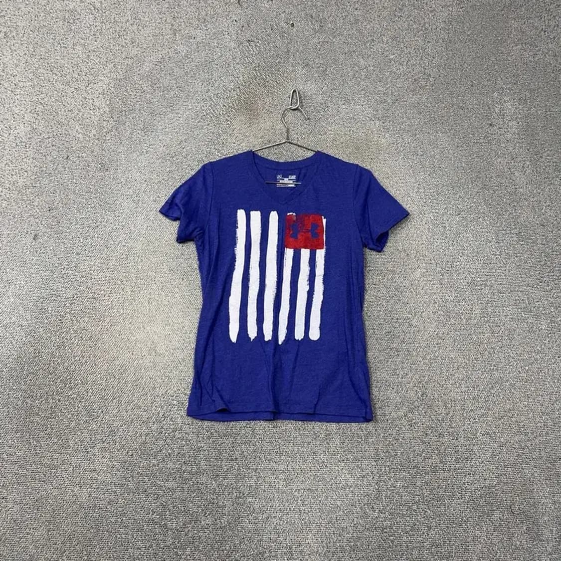 언더아머 프린팅 블루 반팔 티 SM/P/P 상품이미지1