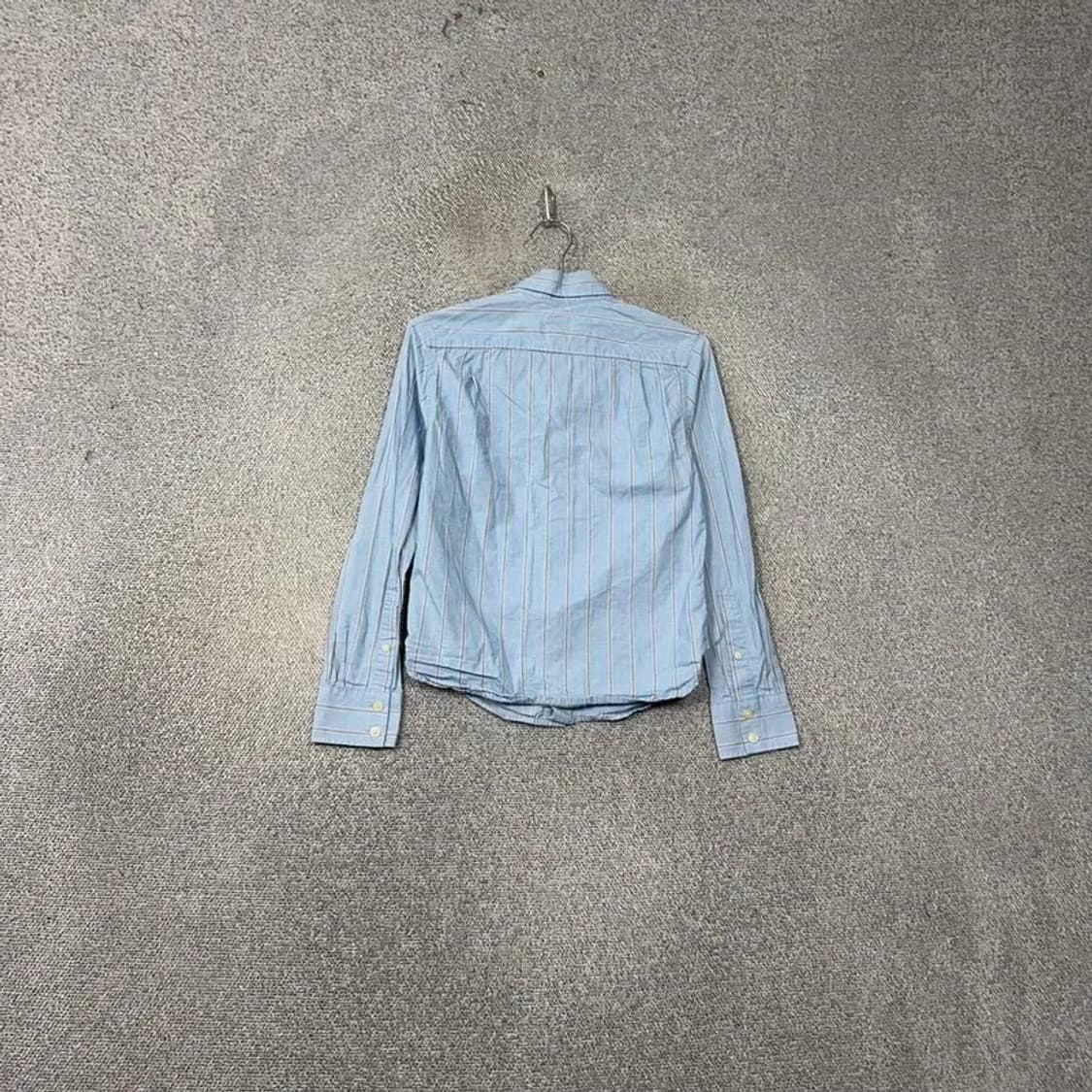 아베크롬비 여성 스트라이프 라이트 블루 셔츠 M 상품이미지2
