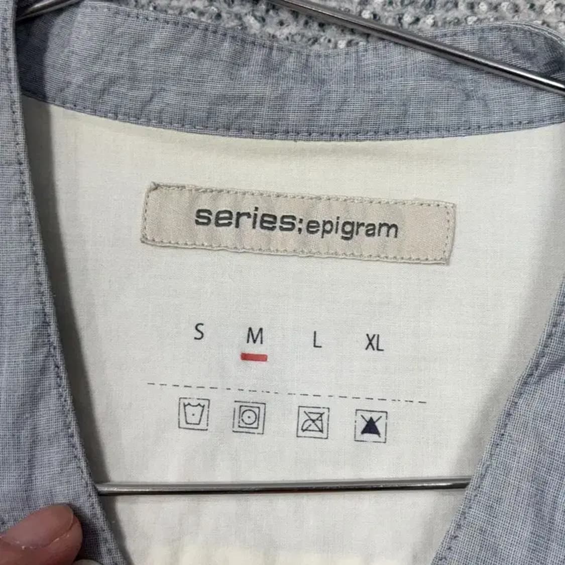 시리즈 캐주얼 차이나넥 셔츠 M 상품이미지3