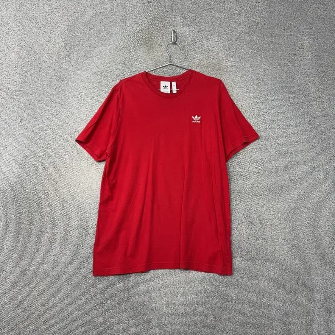 아디다스 레드 불꽃 로고 오버 사이즈 반팔 티 4XL 상품이미지1