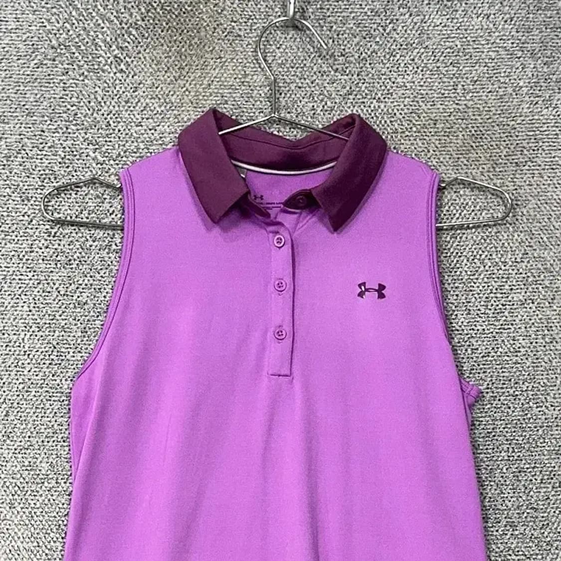 [새상품] 언더아머 여성 기능성 퍼플 민소매 티 M 상품이미지3