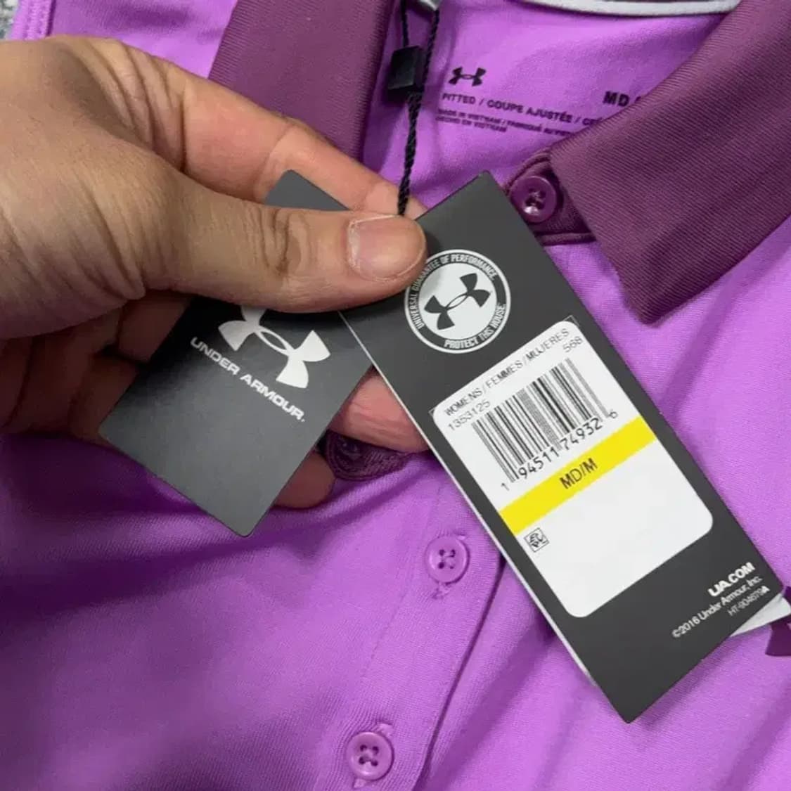[새상품] 언더아머 여성 기능성 퍼플 민소매 티 M 상품이미지6
