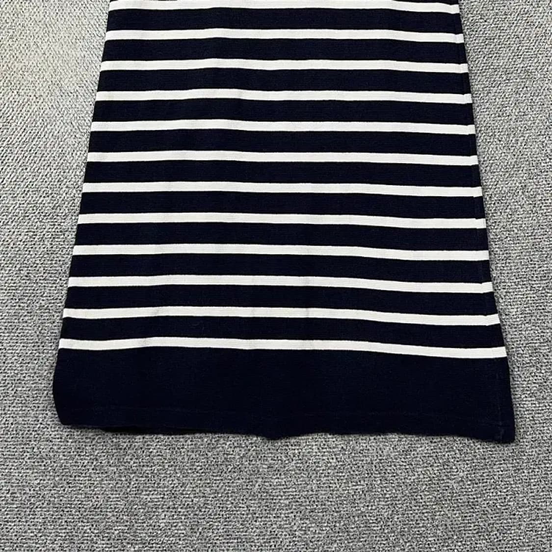 라코스테 스트라이프 네이비 반팔 원피스 95 상품이미지4