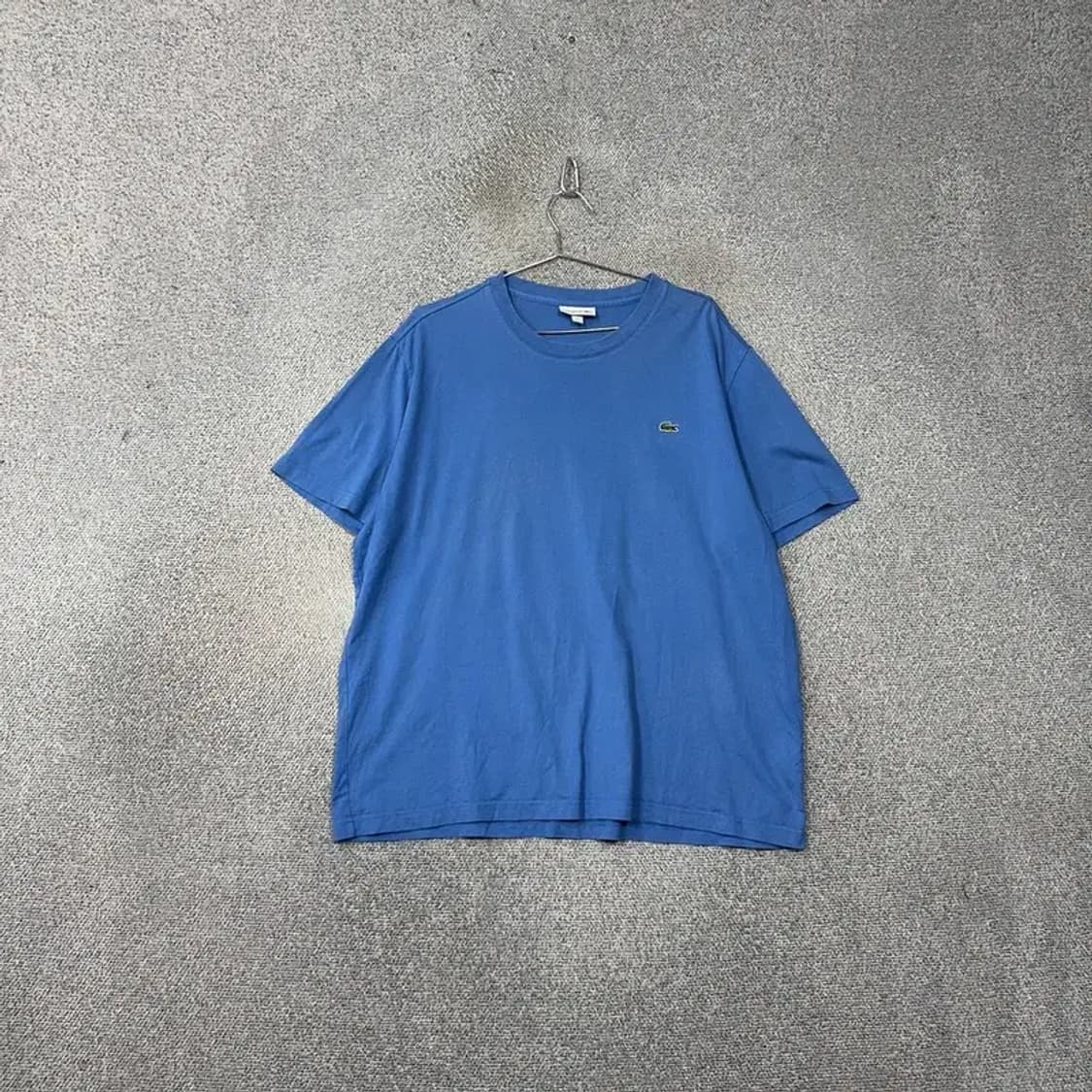 라코스테 블루 로고 오버핏 반팔 티 US XXL 상품이미지1