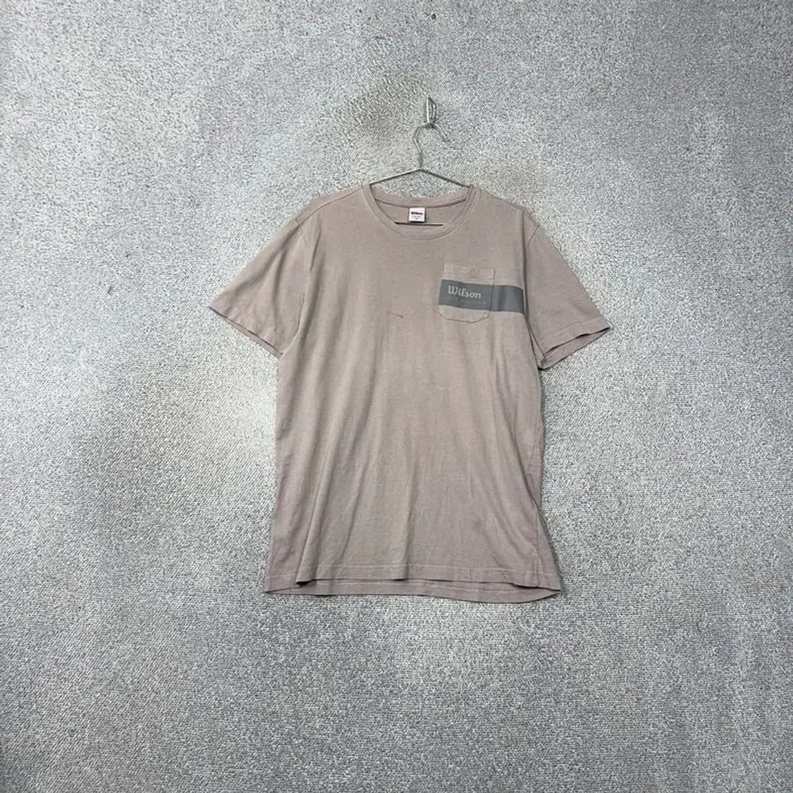 윌슨 베이지 포켓 반팔 티 105 상품이미지1