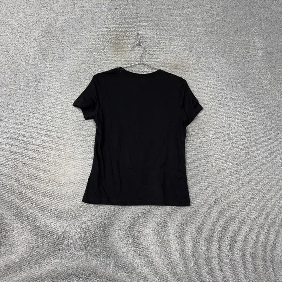 마인드브릿지 블랙 무지 코튼 반팔 티 90 상품이미지2